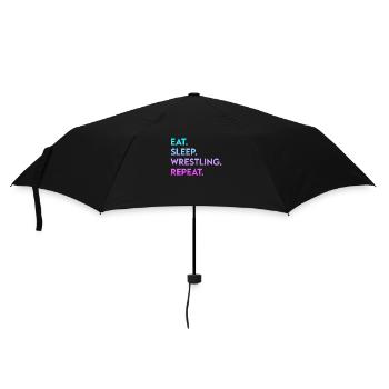 manger le sommeil lutte répéter - Parapluie standard - noir - Devant