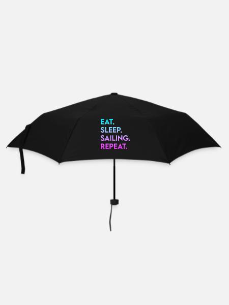 eat sleep sailing repeat - Umbrella (small) - black