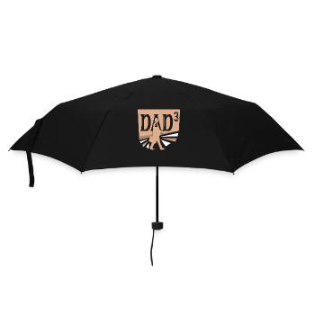 Father Of Three Children Daddy Papa Father Day - Umbrella (small) - black - Front