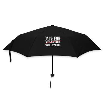 Volleyball Player Team Valentines - Umbrella (small) - black - Front