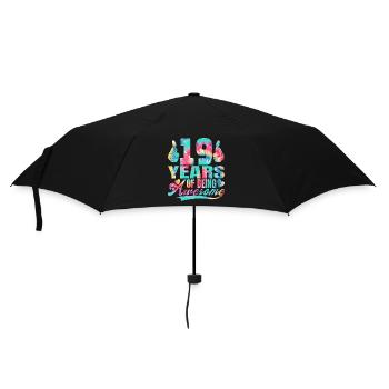 19th birthday or anniversary 19 years of being - Umbrella (small) - black - Front