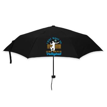 Équipe de volley-ball que je veux juste - Parapluie standard - noir - Devant