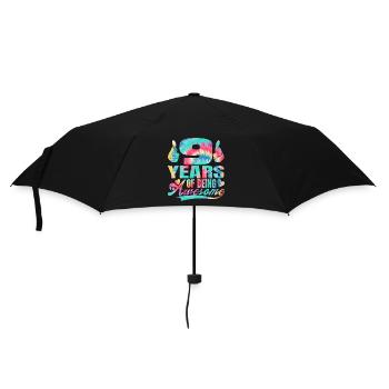9th birthday or anniversary 9 years of being - Umbrella (small) - black - Front