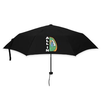 Joueur de poker 7 et 2 cartes de poker All In Poker - Parapluie standard - noir - Devant