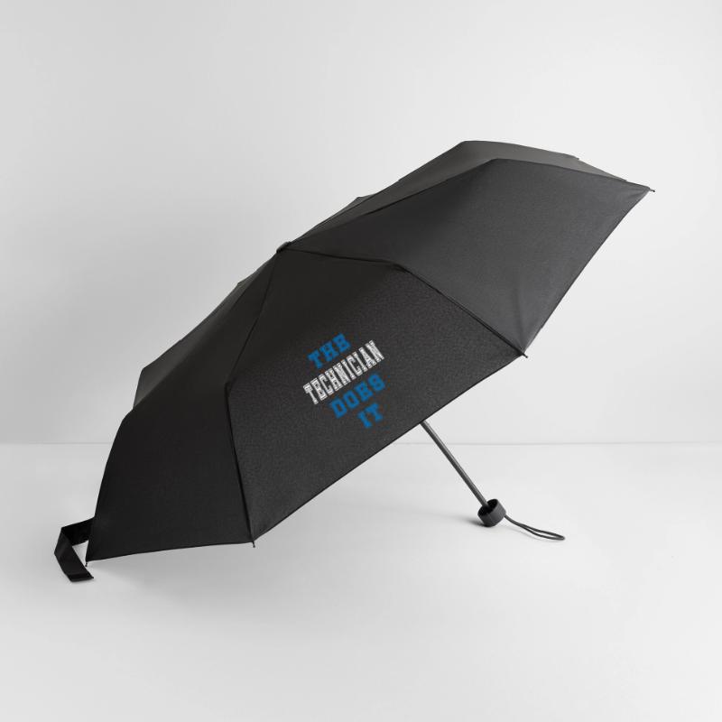 The Techniker does it Techniker Geschenk Regenschirm (klein)