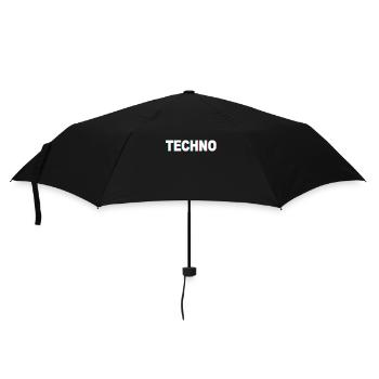 Techno - Parapluie standard - noir - Devant