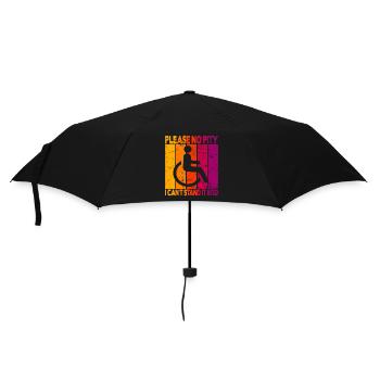 Vintage Wheelchair User Wheelchair - Umbrella (small) - black - Front