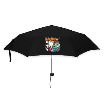 Strikin' Into 45 Bowling Bowler Celebration For the 45th anniversary of the 45th anniversary of the Bowling Bowler - Umbrella (small) - black - Front