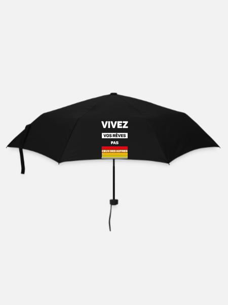 Live your dreams - Umbrella (small) - black