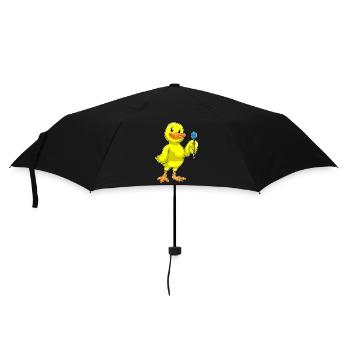 Ente Dart Dartpfeil - Regenschirm (klein) - Schwarz - Vorne