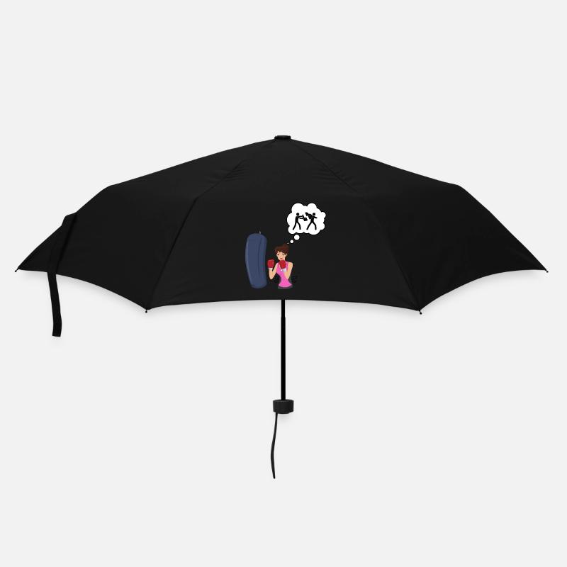 Boxing love - boxer gift idea - Umbrella (small) - black