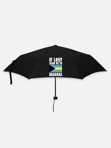Bahamas Flagge Spruch - Regenschirm (klein) - Schwarz