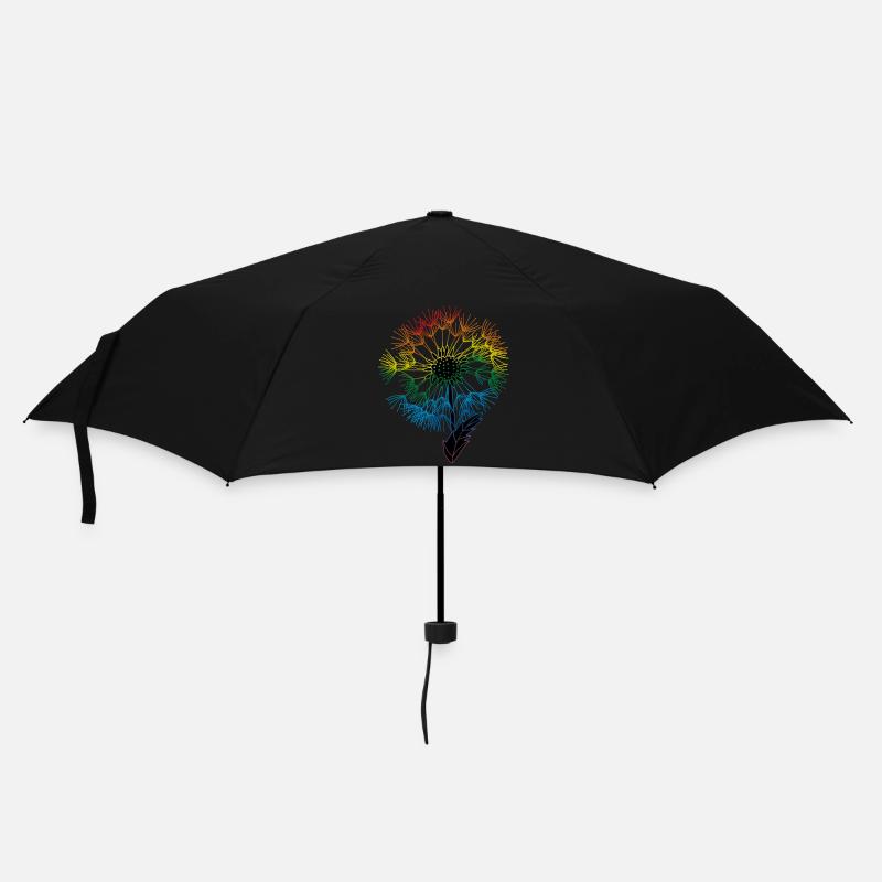 Löwenzahn - Regenschirm (klein) - Schwarz