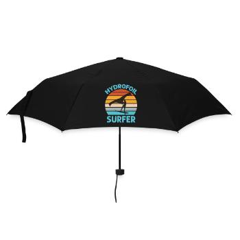 Hydrofoil Surfer - Wingfoil Surf - Regenschirm (klein) - Schwarz - Vorne