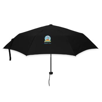 Sommer Sonne Strand Meer - Regenschirm (klein) - Schwarz - Vorne