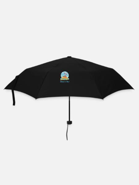 Sommer Sonne Strand Meer - Regenschirm (klein) - Schwarz