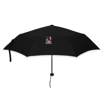 Kühle amerikanische Flagge USA Taekwondo - Regenschirm (klein) - Schwarz - Vorne