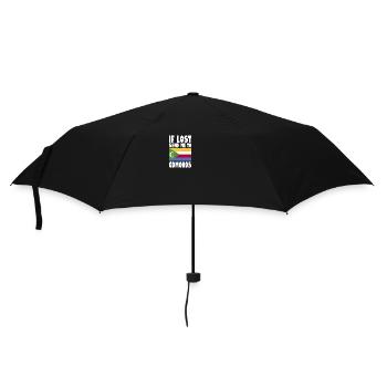 Comoro's flag saying - Umbrella (small) - black - Front