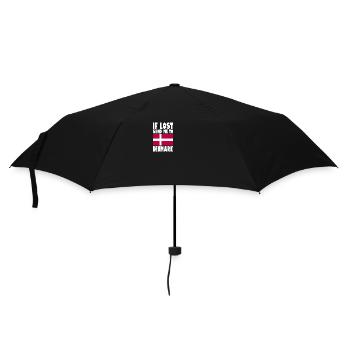 Denmark Flag Saying - Umbrella (small) - black - Front