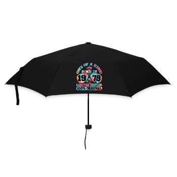 Einzigartig Geboren 1979 Limitierte Auflage - Regenschirm (klein) - Schwarz - Vorne