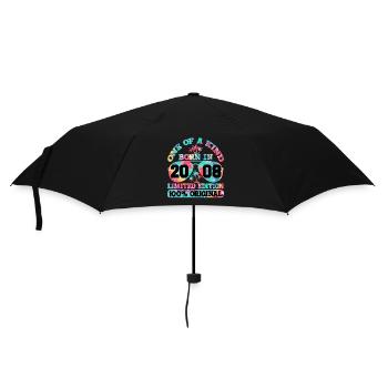 Unique Born In 2008 Limited Edition - Umbrella (small) - black - Front