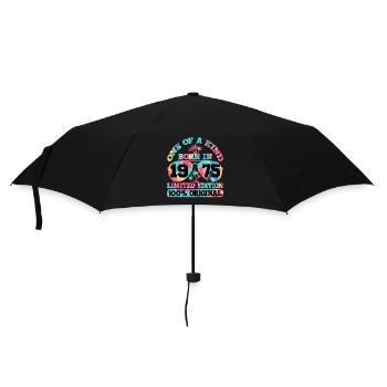 Einzigartig Born In 1975 Limitierte Auflage - Regenschirm (klein) - Schwarz - Vorne