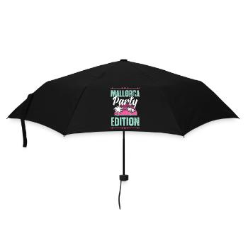 Mallorca Party Edition - Regenschirm (klein) - Schwarz - Vorne