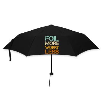 Wingfoil More Worry Less - Wingfoiling Hydrofoil - Regenschirm (klein) - Schwarz - Vorne