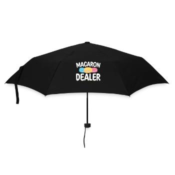 Macaron Dealer | Bake Tshirt | Pastry lovers - Umbrella (small) - black - Front