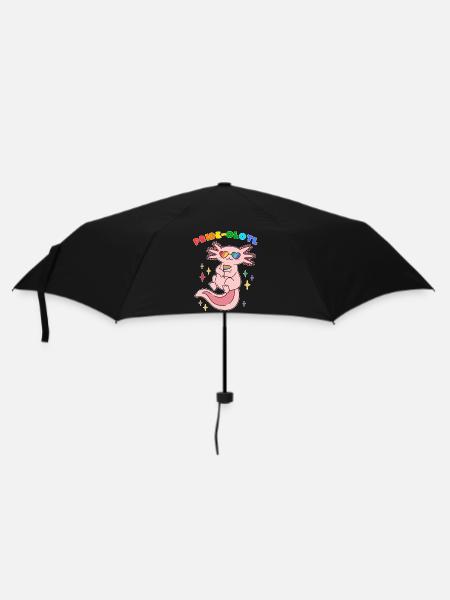 Axolotl Pride LGBTQ Stolz Geschenk - Regenschirm (klein) - Schwarz