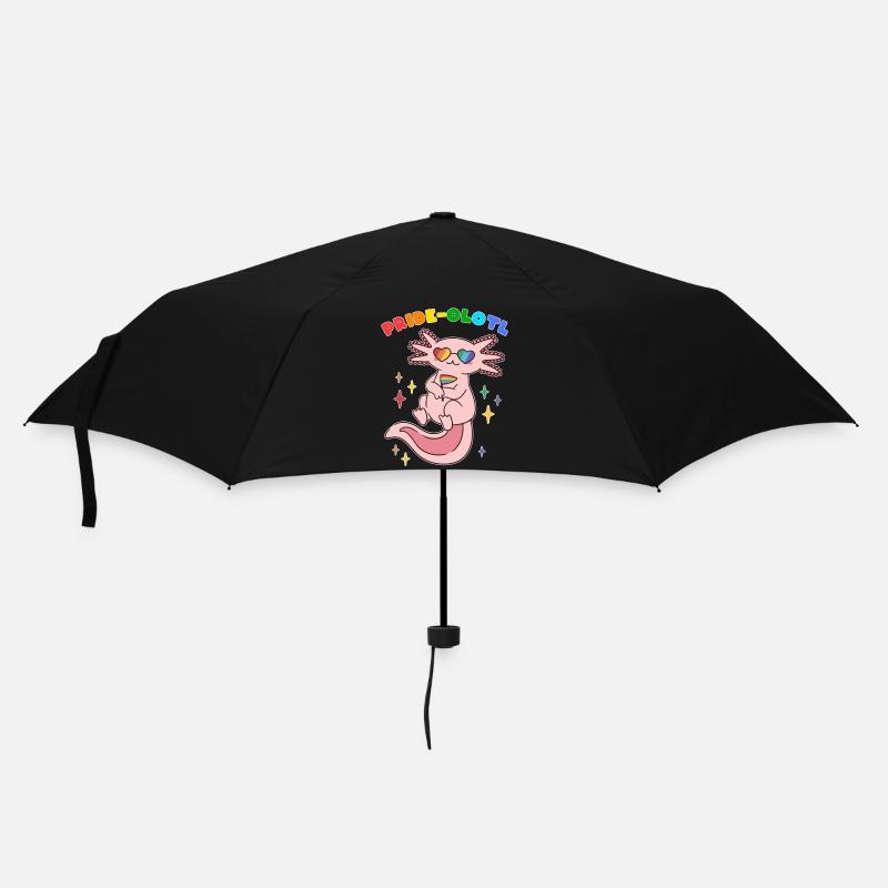 Axolotl Pride LGBTQ Stolz Geschenk - Regenschirm (klein) - Schwarz