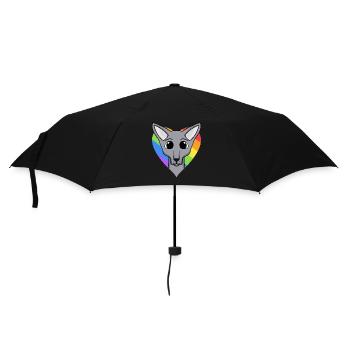LGBT Cat Sphynx Rainbow - Umbrella (small) - black - Front