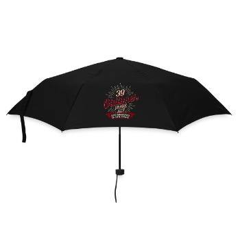 39. Geburtstag Oldtimer - Regenschirm (klein) - Schwarz - Vorne