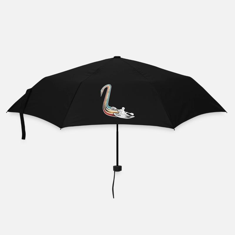 Kayak Kayaker Kayaker Rétro Vintage - Parapluie standard - noir