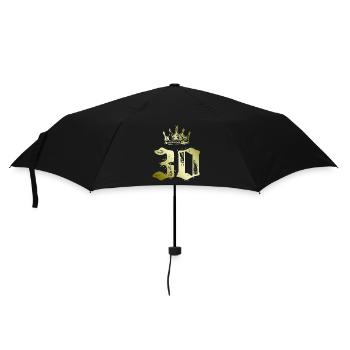 30 Couronne numérique - Parapluie standard - noir - Devant