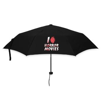 I love Horror Movies Scary Film Halloween Fan - Umbrella (small) - black - Front