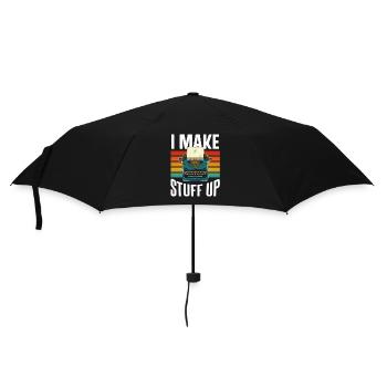 Ich Denke Mir Sachen Aus Schreiber Autor - Regenschirm (klein) - Schwarz - Vorne