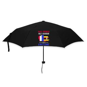 Half French Half Ugandan - Umbrella (small) - black - Front