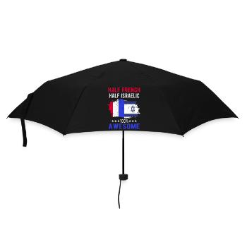 Half French Half Isreali - Umbrella (small) - black - Front