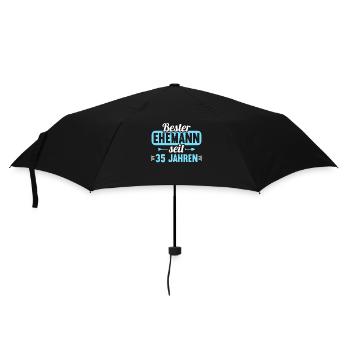 Beste Ehefrau Bester Ehemann seit 35 Jahren - Regenschirm (klein) - Schwarz - Vorne