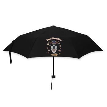 Joyeux Thanksgiving I Dog Lover I Australien - Parapluie standard - noir - Devant