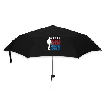 Père et vétéran Rien ne me fait peur papa - Parapluie standard - noir - Devant