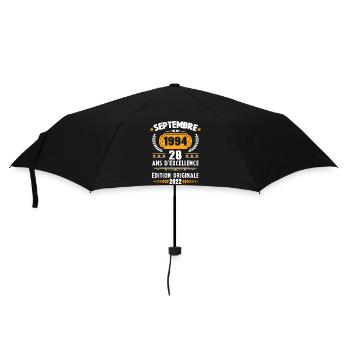 Cadeau D'anniversaire Rétro 28 Ans Septembre 1994 - Parapluie standard - noir - Devant