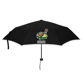 Avokanu lustige Kanu Kanusport Avocado Kajak - Regenschirm (klein) - Schwarz - Vorne
