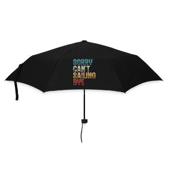 Sailing Sailor Sailboat Retro Vintage - Umbrella (small) - black - Front