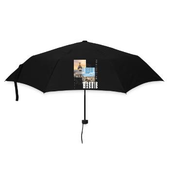 Madrid Spain City Skyline Home Love Holidays - Umbrella (small) - black - Front