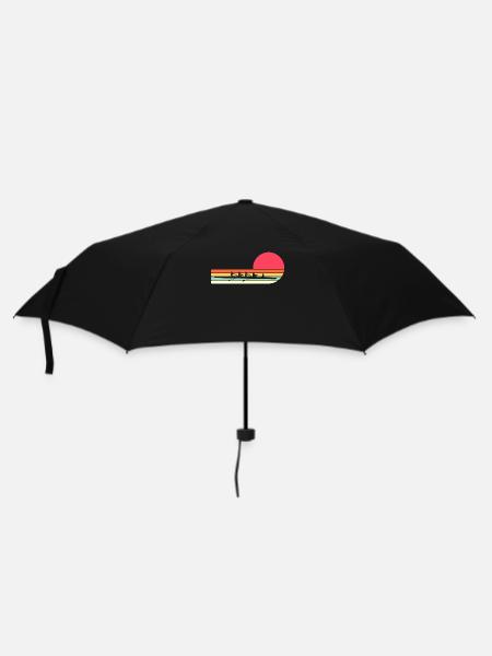 Rudern Ruderer Ruderboot - Regenschirm (klein) - Schwarz