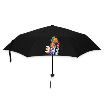 Astronaut 3rd Birthday Space Boy Gift - Umbrella (small) - black - Front