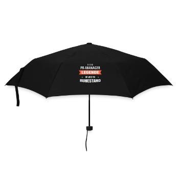 Rente Ruhestand Pension PR-Manager - Regenschirm (klein) - Schwarz - Vorne