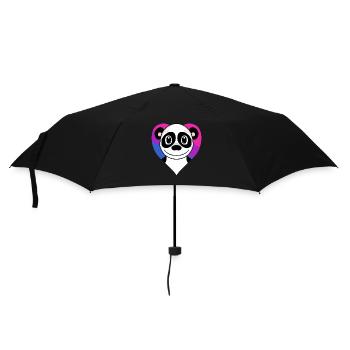 Bisexual Panda Gift - Umbrella (small) - black - Front